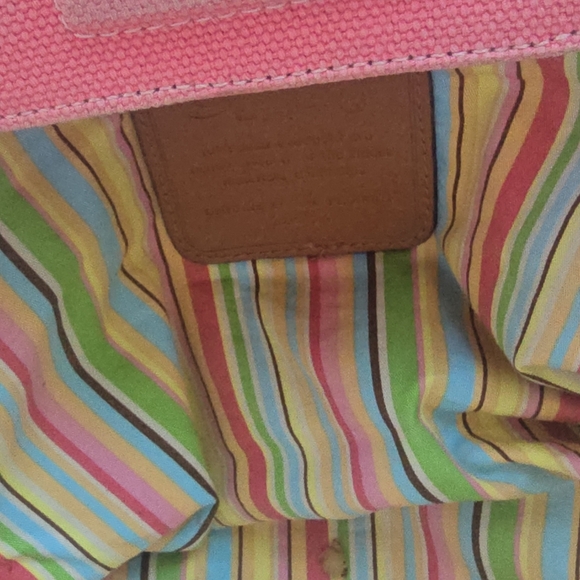 Large FOSSIL shay canvas shoulder tote - Picture 8 of 10